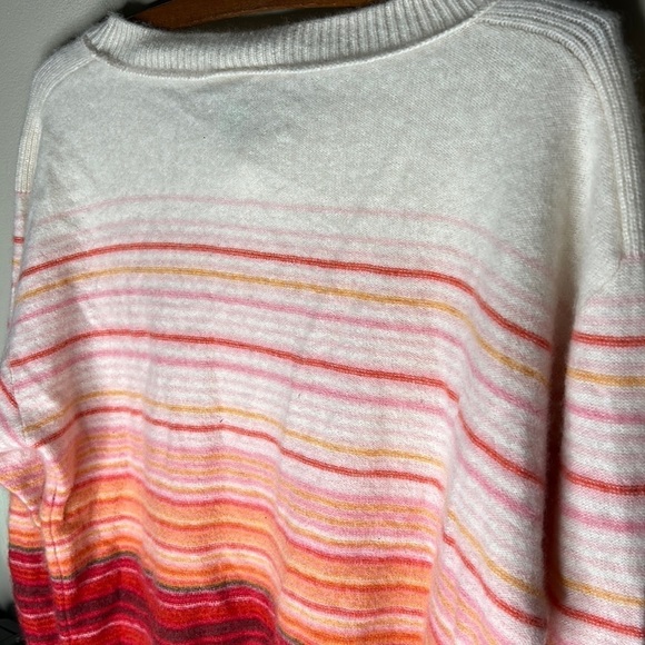 ANTHROPOLOGIE SATURDAY SUNDAY Cashmere Emmeline  Boatneck Striped Sweater XS - Picture 15 of 15
